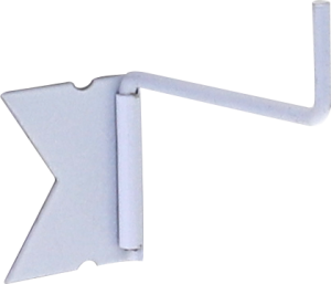 Support invisible blanc pour tringle - 4 pces - FDS